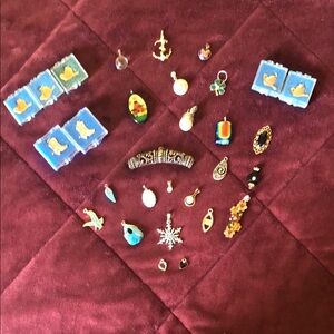 Collection of Pendants and Charms for Jewelry Making